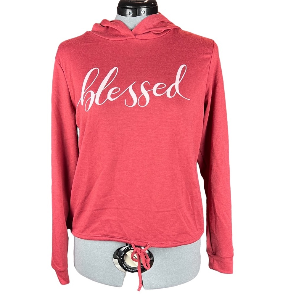 c29 ALLYSSE Blessed Matthew 5:6 hoodie pullover with drawstring at waist…